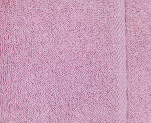 Pink towel cloth texture