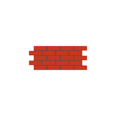 Obraz premium colored Brick wall illustration. Element of construction tools for mobile concept and web apps. Detailed Brick wall illustration can be used for web and mobile. Premium icon