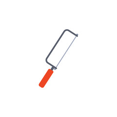 colored Hacksaw for metal illustration. Element of construction tools for mobile concept and web apps. Detailed Hacksaw for metal illustration can be used for web and mobile