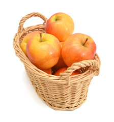 Fresh America apples in basket
