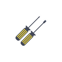 colored screwdrivers illustration. Element of construction tools for mobile concept and web apps. Detailed screwdrivers illustration can be used for web and mobile. Premium icon