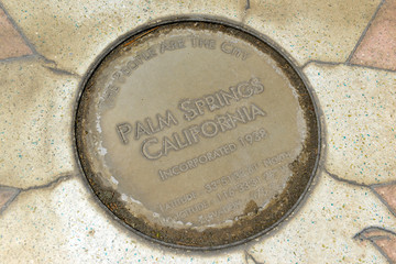Palm Springs sign, not far from Los Angeles California