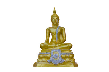 Magha Asanha Visakha Puja Day , Buddha statue , Isolated on white background