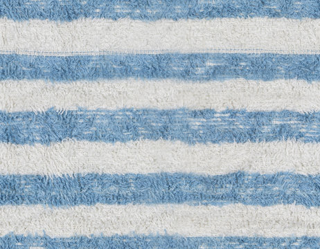 Seamless Blue And White Striped Towel Cloth Texture