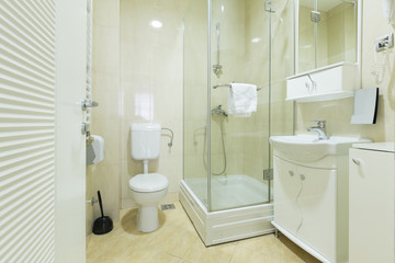 Interior of a hotel bathroom