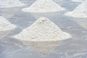 Salt farm from natural.