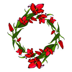 The spring tulips for future design.