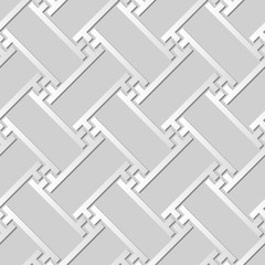 3D white paper art Polygon Spiral Vortex Cross Tracery Frame