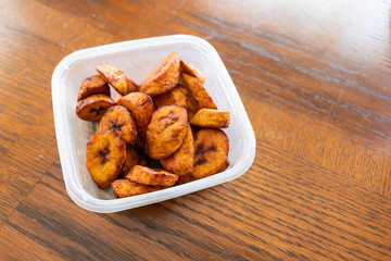 Nigerian Fried Plantain Ready to be served 