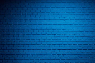 Papier Peint photo Lavable Mur de briques blue bricks wall background
