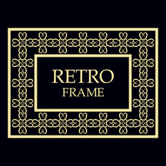 Vintage ornamental frame