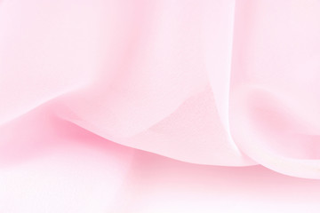 Texture chiffon fabric pink color for backgrounds 