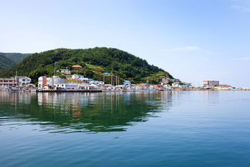 Fototapeta na wymiar Fishing village port in Yeongdeok-gun, Korea.