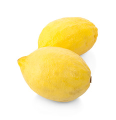 Lemon isolated on white background. With clipping path