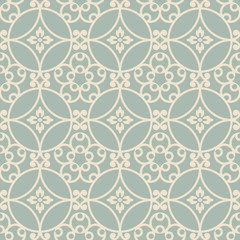 Antique seamless background Round Curve Spiral Frame Flower