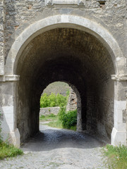 Fototapeta na wymiar Ancient stone tunnel