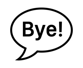 Cartoon speech bubble or dialogue balloon with the word 