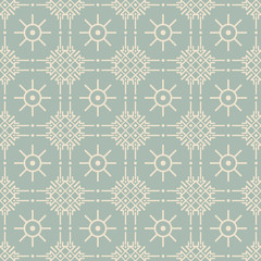 Antique seamless background Check Cross Round Dot Line Flower
