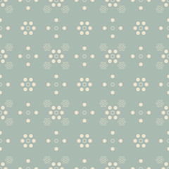 Antique seamless background Round Dot Circle Cross Flower