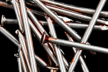 The blood on the nails is macro