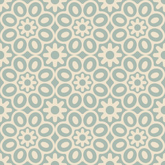 Antique seamless background Round Curve Cross Petals Flower