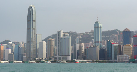 Naklejka premium Hong Kong skyline