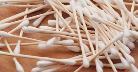 Stack of cotton swab