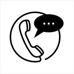 Telephone Receiver Chatting Icon