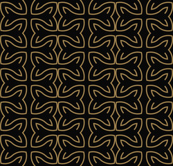 Modern Luxury geometrical ornaments with lines seamless patterns background