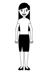 elegant businesswoman avatar character vector illustration design