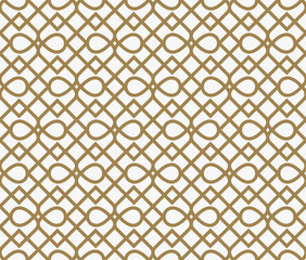 Naklejka premium Modern Luxury geometrical ornaments with lines seamless patterns background