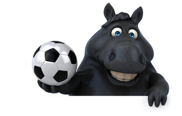 Fun horse - 3D Illustration