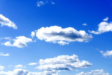 Sky, blue sky and cirrocumulus Clouds are shaped differently beautiful. Clouds before the storm Clouds of Vertical Development .