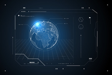 The navigation system, the interface design of the sense of science and technology. © liuzishan