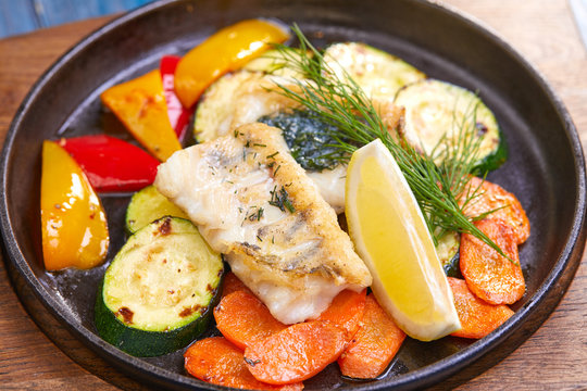 fish with vegetables