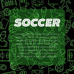 Modern design background. Soccer sign icon.