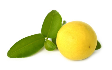 lemon isolated on white background with clipping path