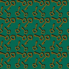 seamless pattern with keys
