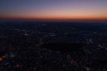 Obraz premium Istanbul view from the tallest building in Europe Sapphire