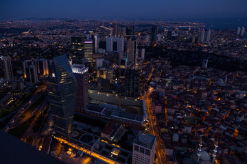 Istanbul view from the tallest building in Europe Sapphire