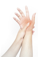 Obraz na płótnie Canvas hand muscle pain