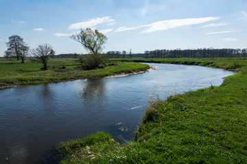 Liwiec river in Liw near Wegrow, Masovia, Poland