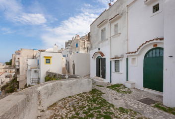 Fototapeta na wymiar Peschici (Puglia, Italy) - View of the little picturesque village in south Italy