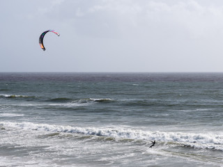 Kite surfeur en action