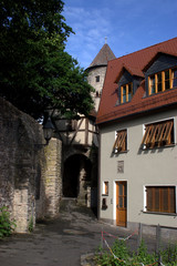 Fototapeta na wymiar Die Stadtmauer in Heidingsfeld / Würzburg