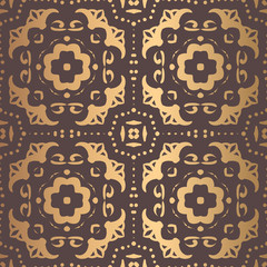 Golden Arabesque Pattern