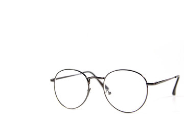 glasses isolated white background
