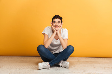 Portrait of a happy young woman