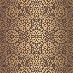 Golden Arabesque Pattern