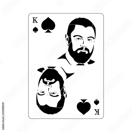 King Playing Card Svg
